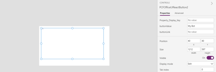 Using PowerApps Component Framework add Power Virtual Agent bot to PowerApps Canvas App